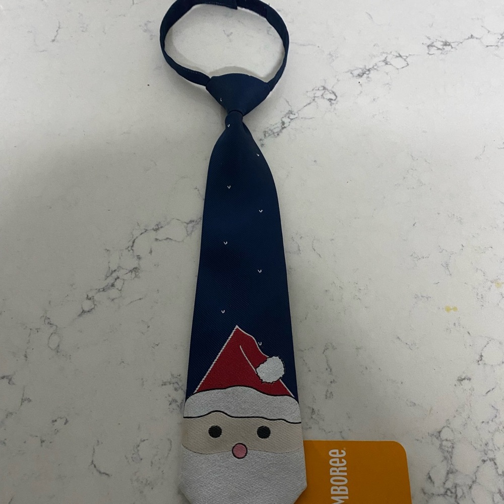 Gymboree Santa Claus Kids Tie - Navy